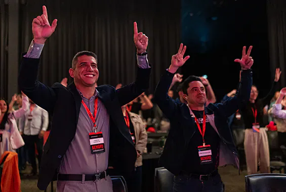 Comemoração entre participantes